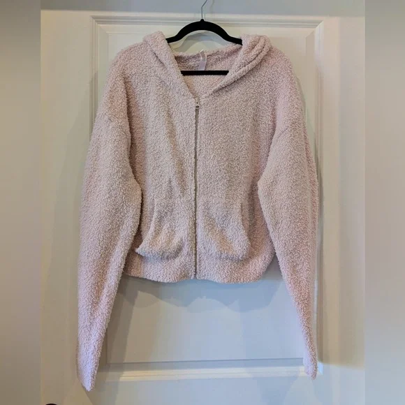 NWOT SKIMS Cozy Collection Light Pink Full Zip Hoodie - 2X/3X - Picture 2 of 5